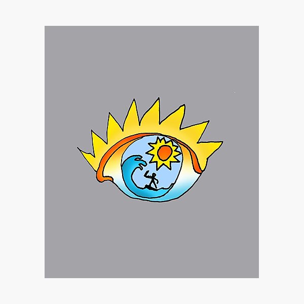 Item preview, Eye, surf good wave sun positive, art by Miguel Matos Official designed and sold by MiguelMatosArt.