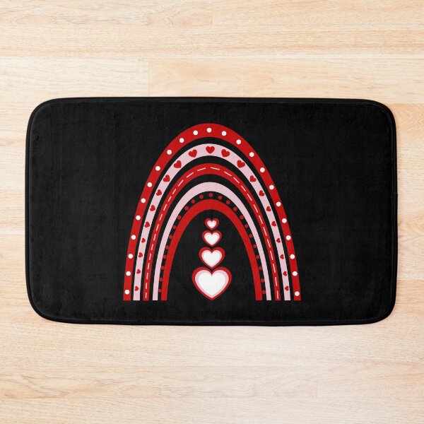 Item preview, Red and Pink Love Valentine Boho Rainbow (Black) designed and sold by Gsallicat.