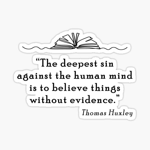 Item preview, Thomas Huxley Quote (Humanist) designed and sold by Patricia Johnston.