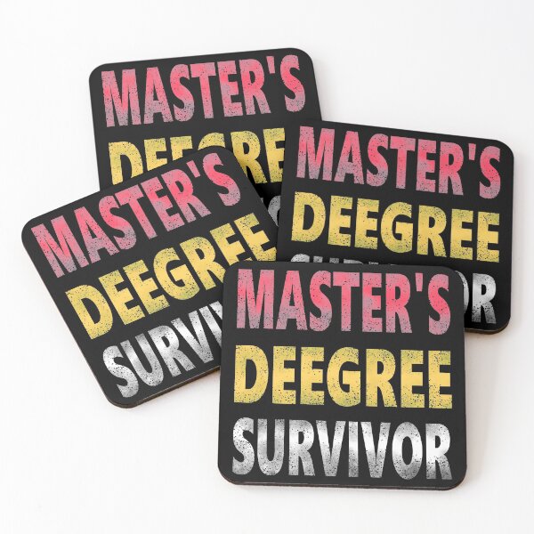 Item preview, Master’s Degree Survivor Funny Tee Shirt Graduation Quote Humor College Grad - Colour designed and sold by ShumShumShop.