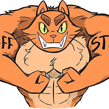 Artwork thumbnail, Buff Stuff Cat by Crowne Prince