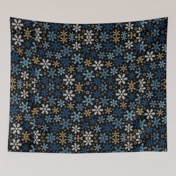 Item preview, Dark Winter Five Arm Snowflake Pattern Design designed and sold by Peter Stawicki.