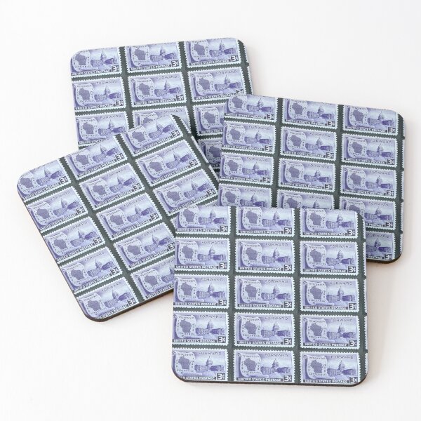Item preview, Wisconsin State 1948 USA Vintage Postage Stamp designed and sold by Factory57.