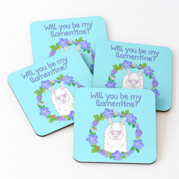 Item preview, Will you be my llamentine? Cute llama designed and sold by Purr95.