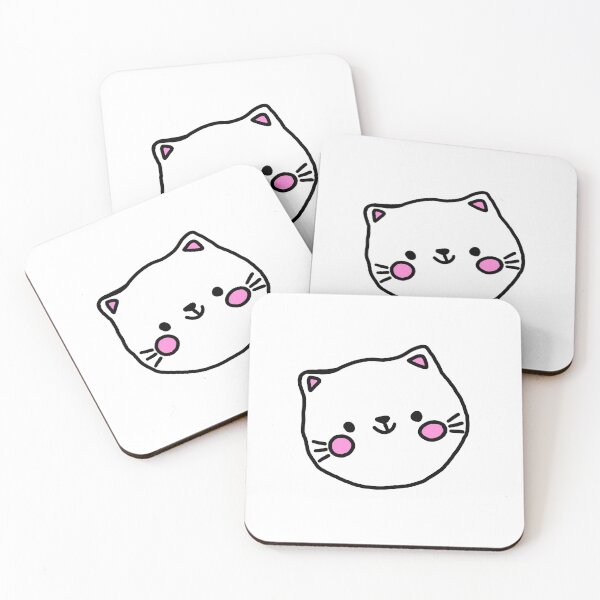 Item preview, little kitty with rosy cheeks designed and sold by maggiesmeeth.