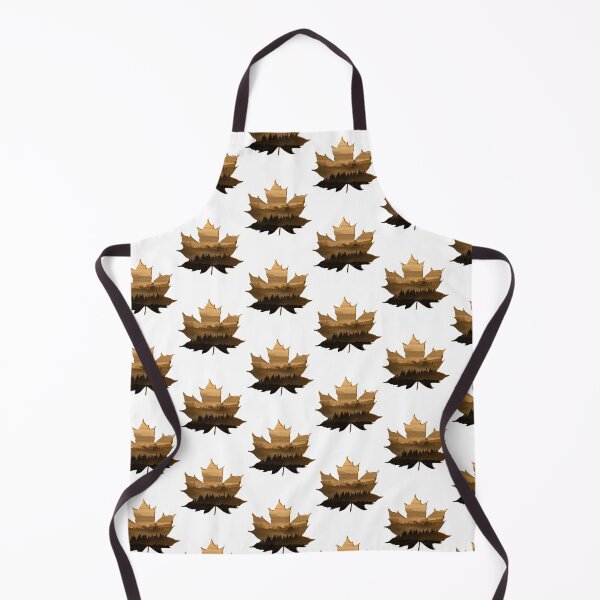 Item preview, Maple leaf, silhouette, landscape, foggy forest designed and sold by zaysa.