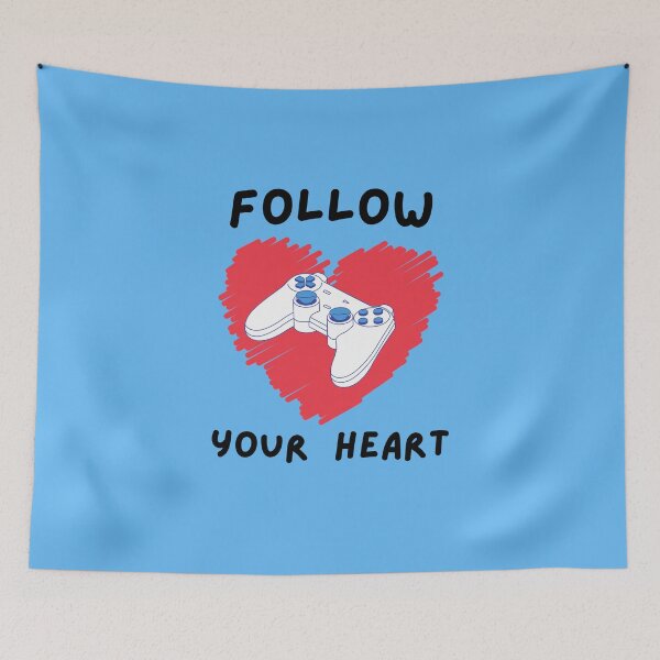 Item preview, Gamer Heart controller- follow your Heart for video games lover designed and sold by BronikowskiART.