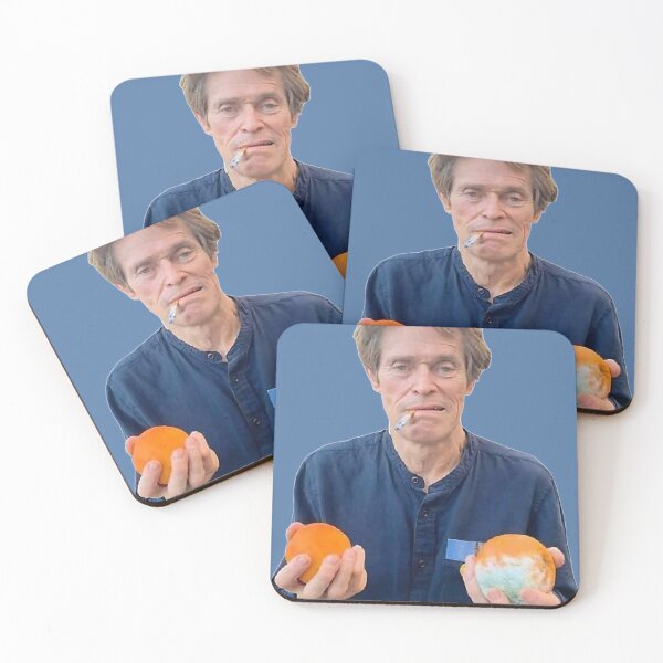 Item preview, willem dafoe holding 2 moldy oranges designed and sold by PigSucculent.