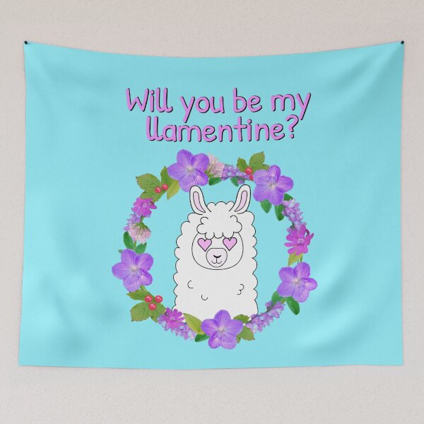 Item preview, Will you be my llamentine? designed and sold by Purr95.