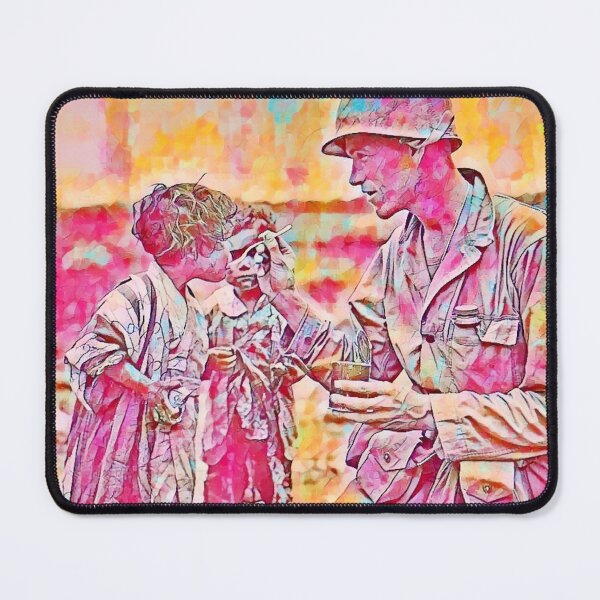 Item preview, American serviceman shares his rations with two Japanese children Okinawa watercolor designed and sold by CristalleLisa.