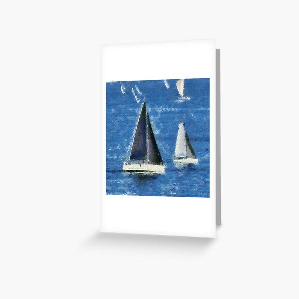 Yacht Race Greeting Card