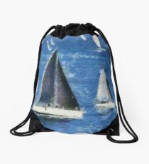 Yacht Race Drawstring Bag