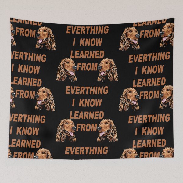 Item preview,  Everything I know learned from typography funny saying design. designed and sold by SamRVstore.