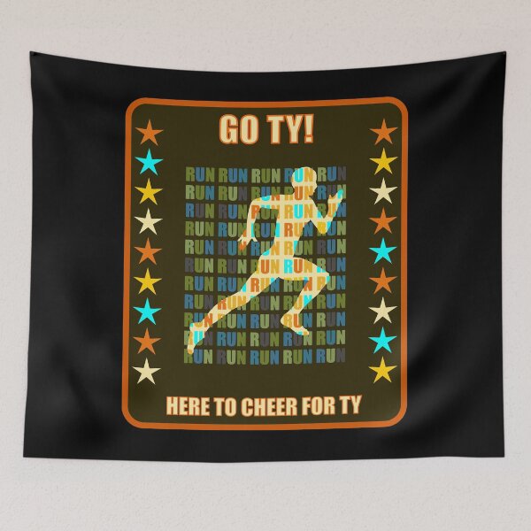 Item preview, Go Ty Runner Support Fan Here to Cheer Favorite Athlete designed and sold by artfulnotebook.