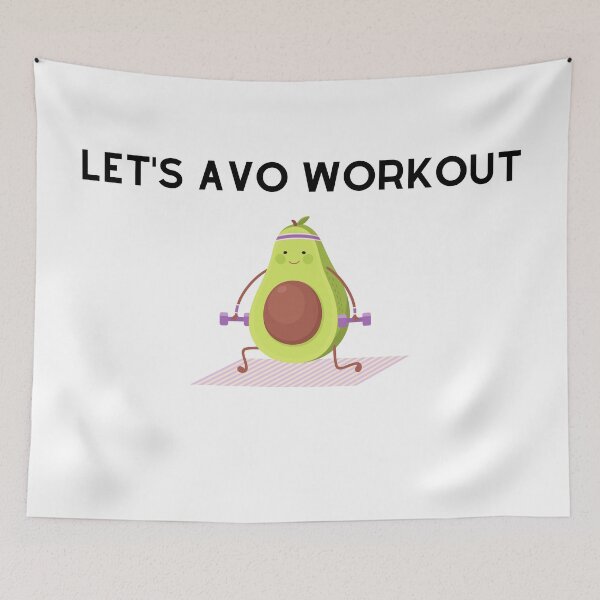 Item preview, Let's Avo Workout - Dumb Bell Lunges designed and sold by rgsblo.