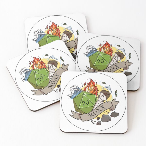 Item preview, Monk Sticker: Four Elements designed and sold by Aidan HJ.