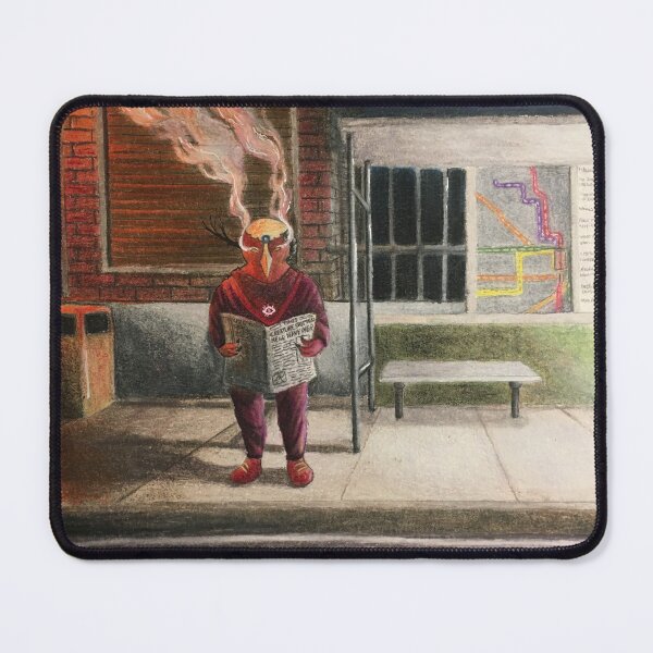 Item preview, Demon at a Bus Stop designed and sold by Wak3UpUrDreamin.