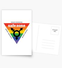 LGBT + Safe Zone Equality Postkarten
