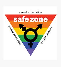 Lámina fotográfica LGBT + Safe Zone Equality