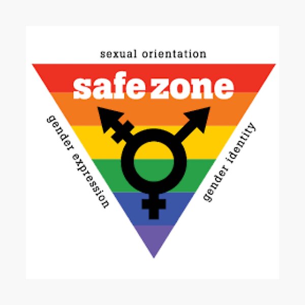 LGBT+ Safe Zone Equality Photographic Print