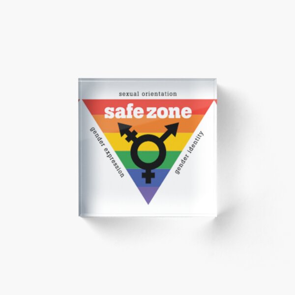 LGBT+ Safe Zone Equality Acrylic Block