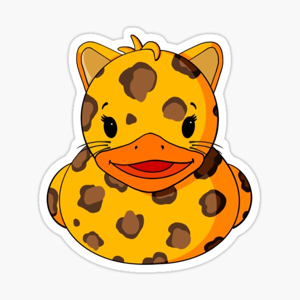 Item preview, Leopard Rubber Duck designed and sold by Alisha Ober Designs.