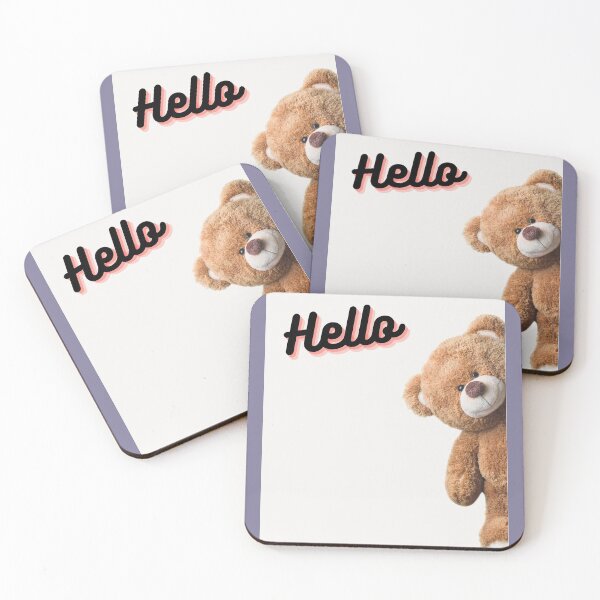 Item preview, hello bear designed and sold by GoodVibesStickersCo.