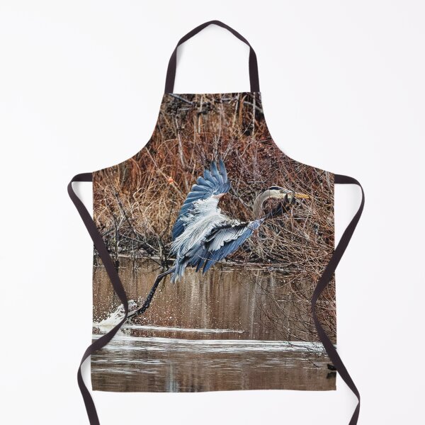 Item preview, Great Blue Heron landing in the marsh designed and sold by KDartisticeye.