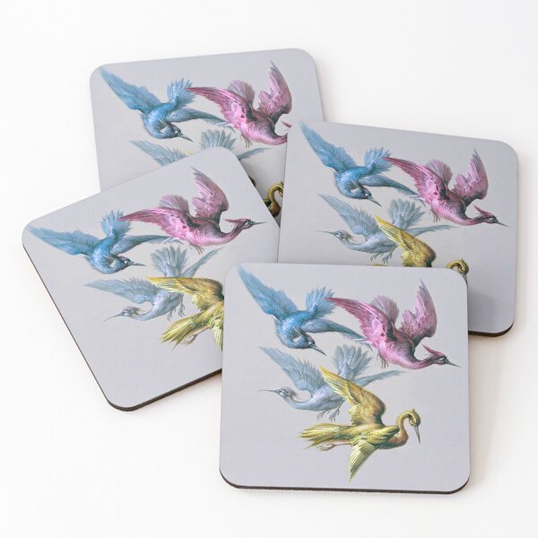 Item preview, Beautiful Flying Phoenix Birds - Vintage French Fabric Design designed and sold by TheCurators.