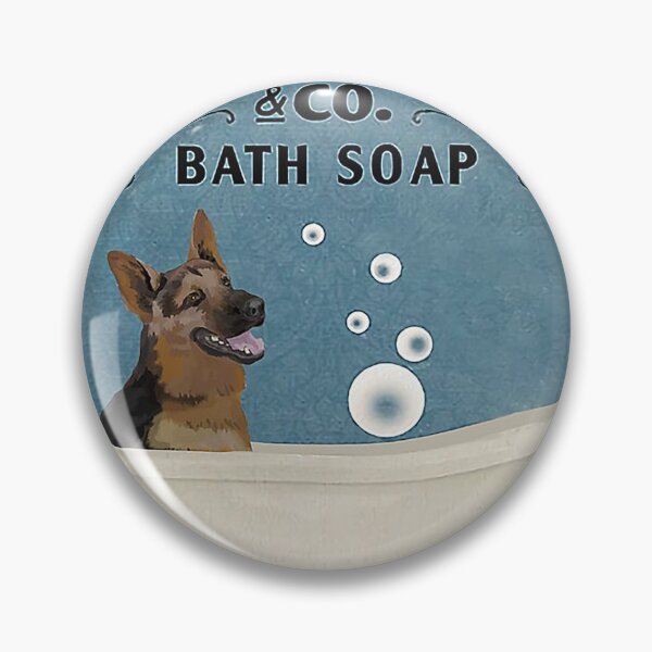 Item preview, German shepherd bath soap blue wash your paws dog lover designed and sold by SimonsonNuala.