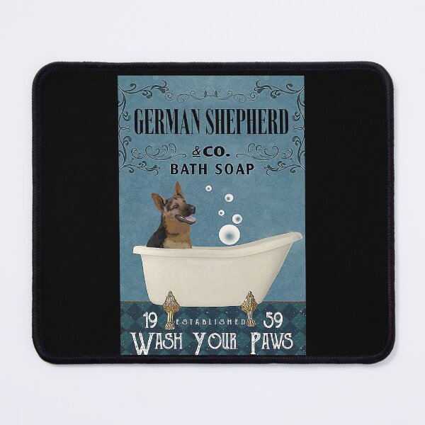 Item preview, German shepherd bath soap blue wash your paws dog lover designed and sold by SimonsonNuala.