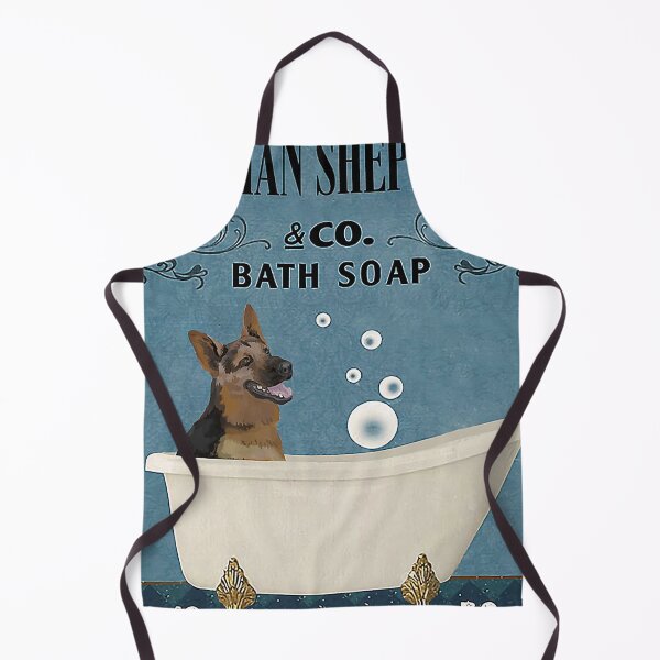Item preview, German shepherd bath soap blue wash your paws dog lover designed and sold by SimonsonNuala.