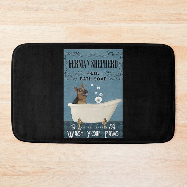 Item preview, German shepherd bath soap blue wash your paws dog lover designed and sold by SimonsonNuala.