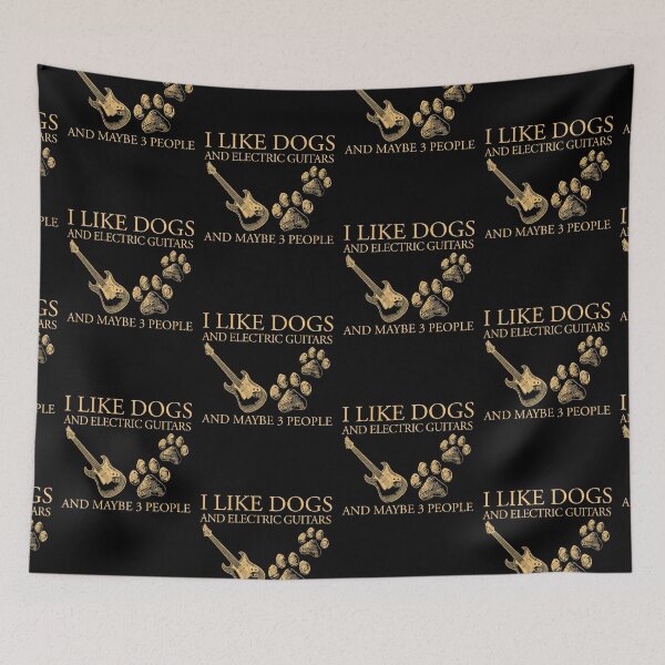 Item preview, I like dogs and Electric Guitars designed and sold by VickyCloset.