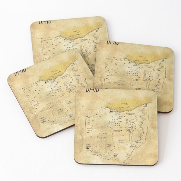Item preview, Ohio as a fantasy map designed and sold by aldayuan.