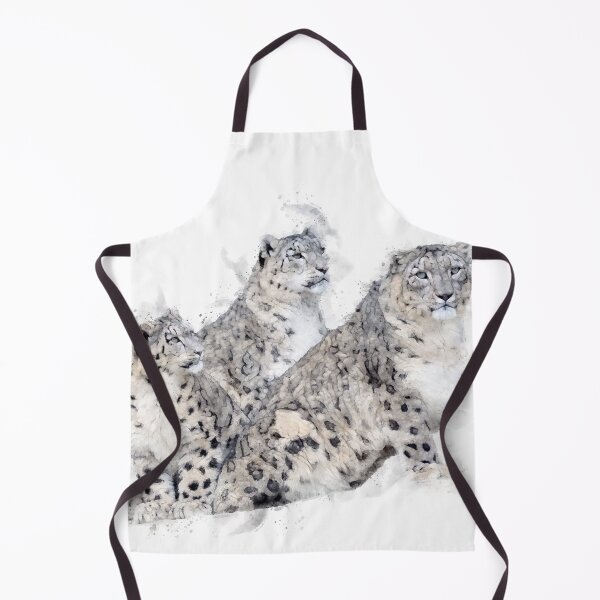 Item preview, Snow leopard Watercolour Artwork   designed and sold by Typeglyphs.