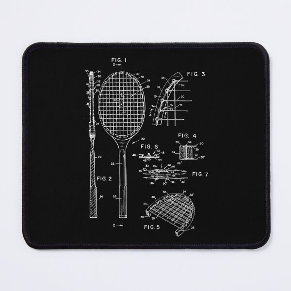 Item preview, The Tennis Racket Patent Dark 1 designed and sold by OutofFocusShop.