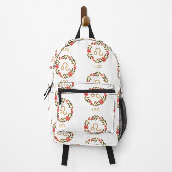 Item preview, Leo Symbol with Floral Wreath designed and sold by Hellofriendco.