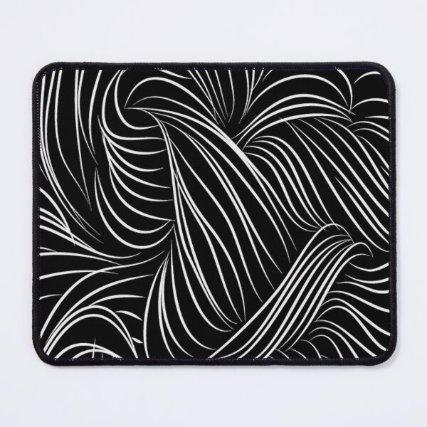 Item preview, Black and White Wavy Pattern designed and sold by Jennifer Adair.