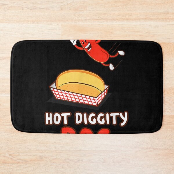 Item preview, Funny Hot Dog T-shirt, Hot Diggity Dog, BBQ, Cartoon Weiner designed and sold by AnthonyKwan.