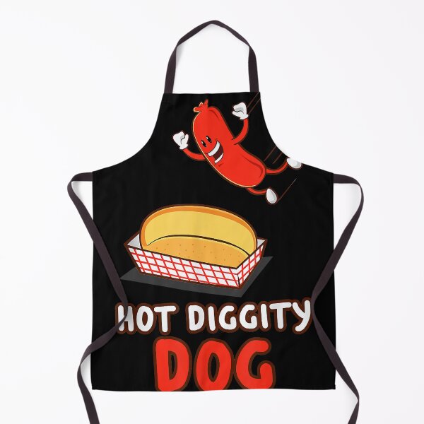Item preview, Funny Hot Dog T-shirt, Hot Diggity Dog, BBQ, Cartoon Weiner designed and sold by AnthonyKwan.
