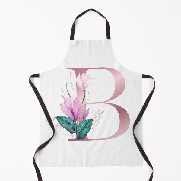 Item preview, Pink Floral Letter B With Abstract Tropical Flowers and Leaves. Flower Letter B designed and sold by silviaol.