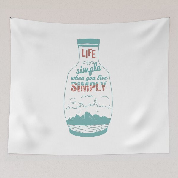 Item preview, Live simply - Life is simple designed and sold by SaraDarwish.