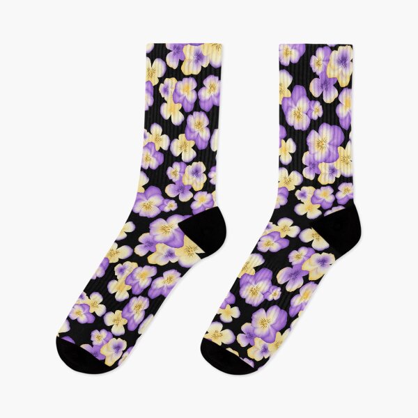 Item preview, purple yellow pansy designed and sold by wsdsn.