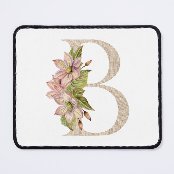 Item preview, Vintage Beige Letter B With Abstract Flowers and Leaves. Floral Letter B designed and sold by silviaol.