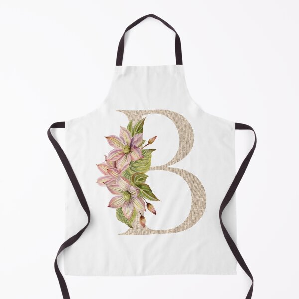Item preview, Vintage Beige Letter B With Abstract Flowers and Leaves. Floral Letter B designed and sold by silviaol.