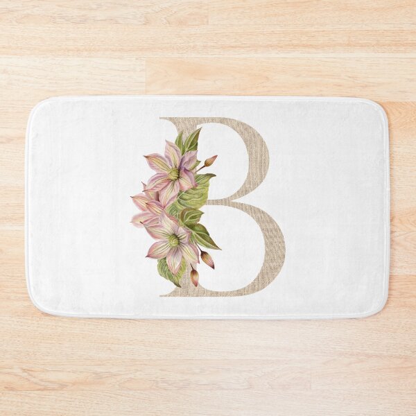 Item preview, Vintage Beige Letter B With Abstract Flowers and Leaves. Floral Letter B designed and sold by silviaol.