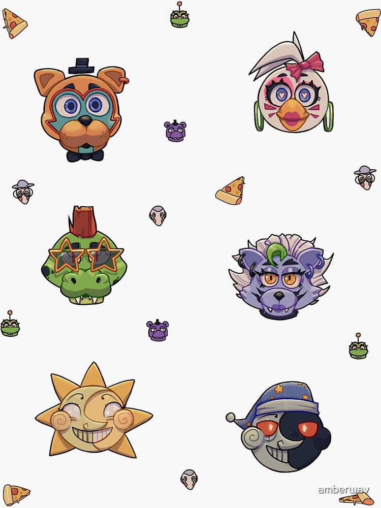 Five Nights at Freddy's Pop Up Stickers - 2 Sheet