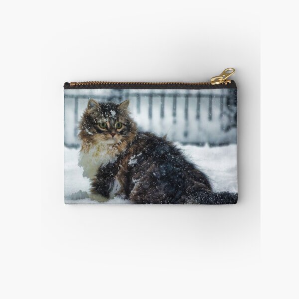 Item preview, Siberian Forest kitten in the snow designed and sold by KDartisticeye.