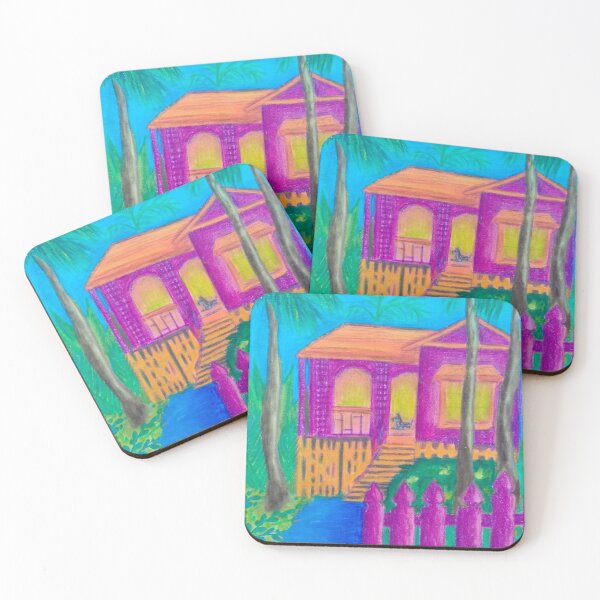 Item preview, Magenta Queenslander with Dog designed and sold by Beat Babadaba.